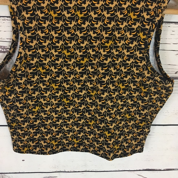 WAYF Monkey Crop Top Bananas Black Small - Picture 7 of 9